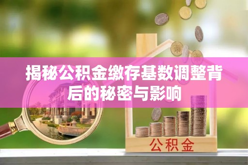 镇巴揭秘公积金缴存基数调整背后的秘密与影响