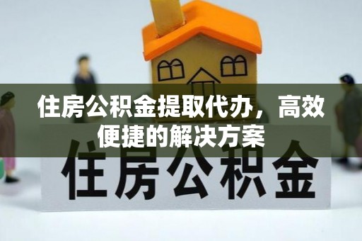 镇巴住房公积金提取代办，高效便捷的解决方案