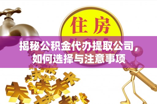 镇巴揭秘公积金代办提取公司，如何选择与注意事项