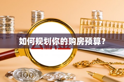 镇巴如何规划你的购房预算？