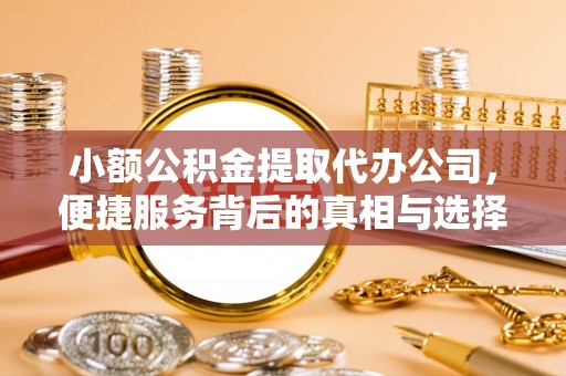 镇巴小额公积金提取代办公司，便捷服务背后的真相与选择