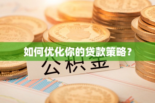 镇巴如何优化你的贷款策略？