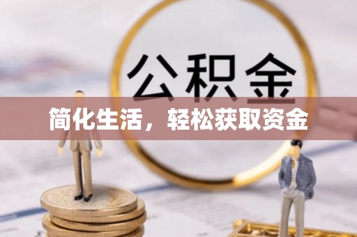 镇巴简化生活，轻松获取资金