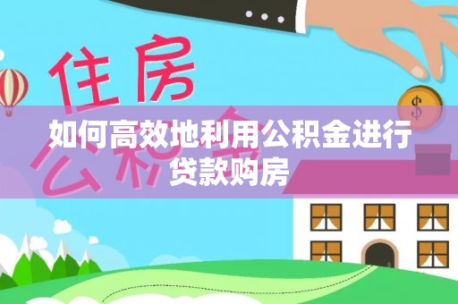 镇巴如何高效地利用公积金进行贷款购房